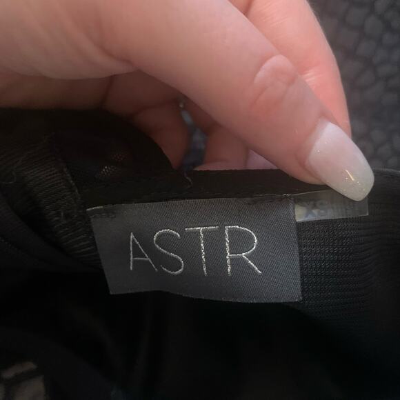 ASTR the Label black shiny snakeskin fit & flare mini dress size XS - Picture 7 of 12